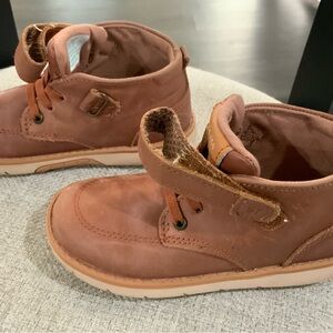 Brown Leather Kids Shoes